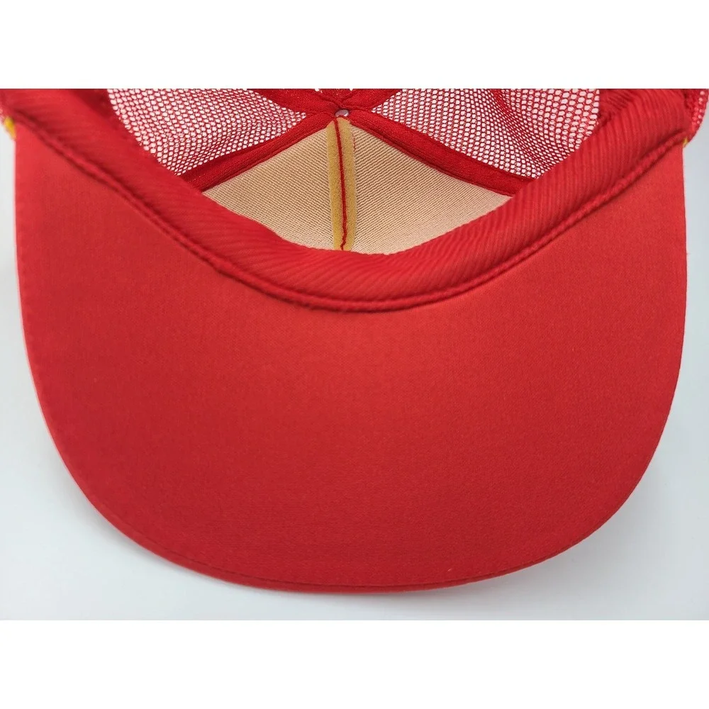 Vintage Meeks Buddy Bass Tournament Scrambled Eggs Mesh Trucker Snapback Hat Cap